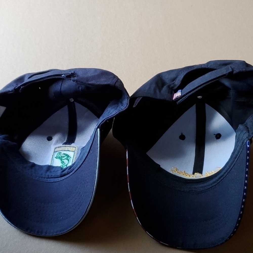 Club Cadet & Bass 100 Black Ball Caps cotton adjustable - Picture 4 of 9